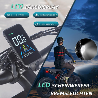 Fafrees [ Offiziell F20 Ultra E-Bike Herren 20 Zoll mit Akku 48V 25Ah/1200Wh, E Fatbike Ebike 180 KG Belastbar, 79N.m Elektrofahrrad Damen, S Pedelec IPX5, Fat Bike Ebike, E Mountainbike