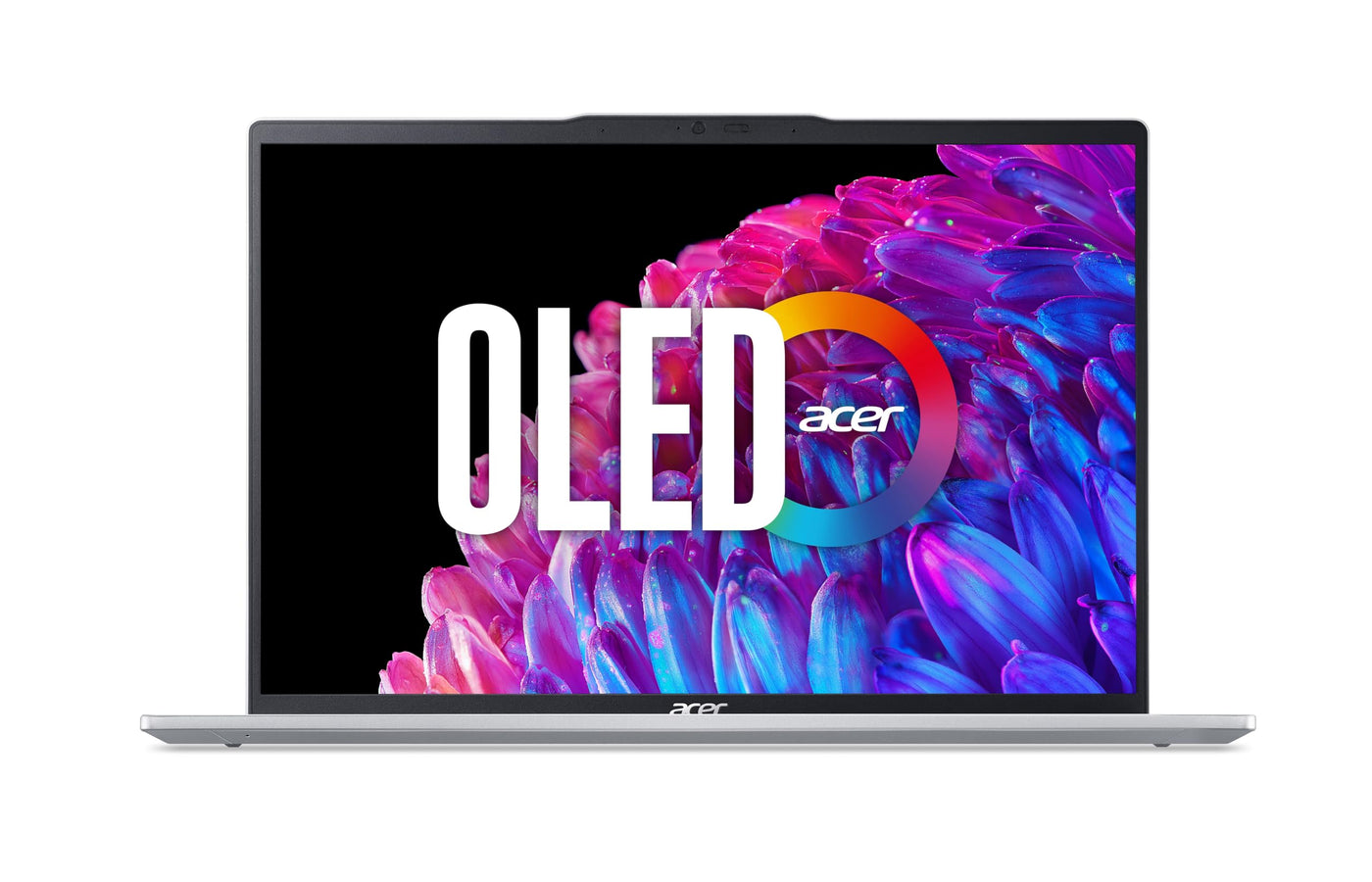 Acer Swift Go 14 OLED (SFG14-73-791J) Ultrabook/Laptop | 14" WQ2.8K OLED Display | Intel Core Ultra 7 155H | 16 GB RAM | 1 TB SSD | Intel Arc Grafik | Windows 11 | QWERTZ Tastatur | Silber