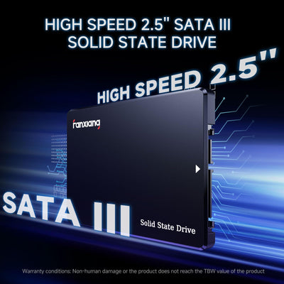 fanxiang SATA SSD 1TB 2,5 Zoll Interne SSD 550 MB/s Lesen, 500 MB/s Schreiben, Festplatte für schnelle Datenübertragung S101Q