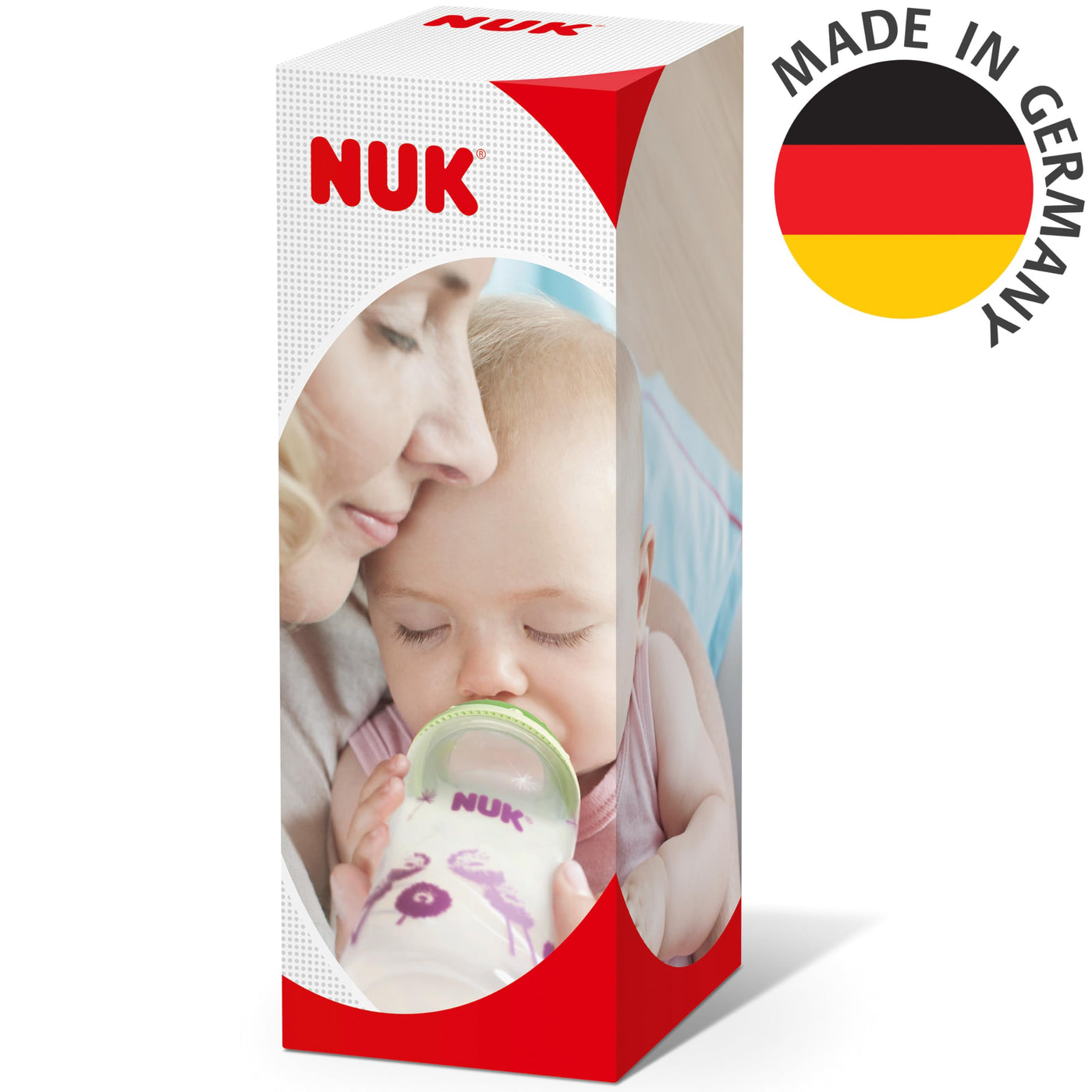 NUK First Choice+ Flexi Cup Trinklernflasche | ab 12 Monaten | auslaufsicher mit Trinkhalm | Clip und Schutzkappe | BPA-frei | 300 ml | Feuerwehrauto (blau)