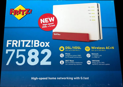 AVM FRITZ!Box 7582 International WLAN Router ADSL VDSL DSL Modem (Generalüberholt)