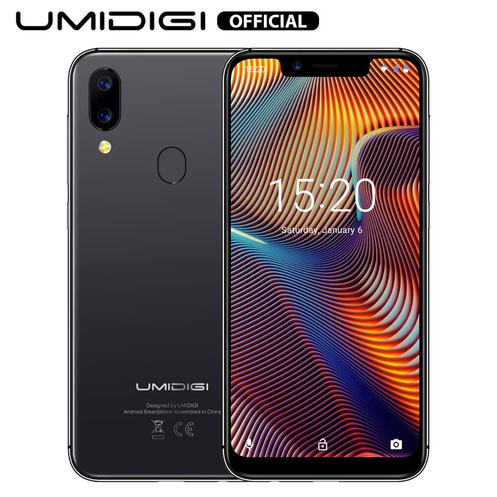 UMIDIGI A3 Pro Smartphone ohne Vertrag günstig 5.7 Zoll Notch Display, Android 9, 5G WiFi Handy 3GB+32GB ROM(256GB erweiterbar), Benachrichtigung LED, Global Version, Dual SIM, 12MP+5M Kamera, Grau