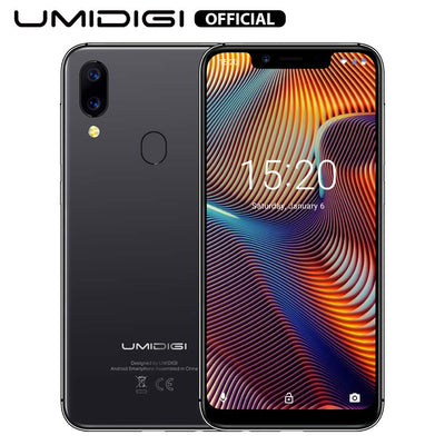 UMIDIGI A3 Pro Smartphone ohne Vertrag günstig 5.7 Zoll Notch Display, Android 9, 5G WiFi Handy 3GB+32GB ROM(256GB erweiterbar), Benachrichtigung LED, Global Version, Dual SIM, 12MP+5M Kamera, Grau