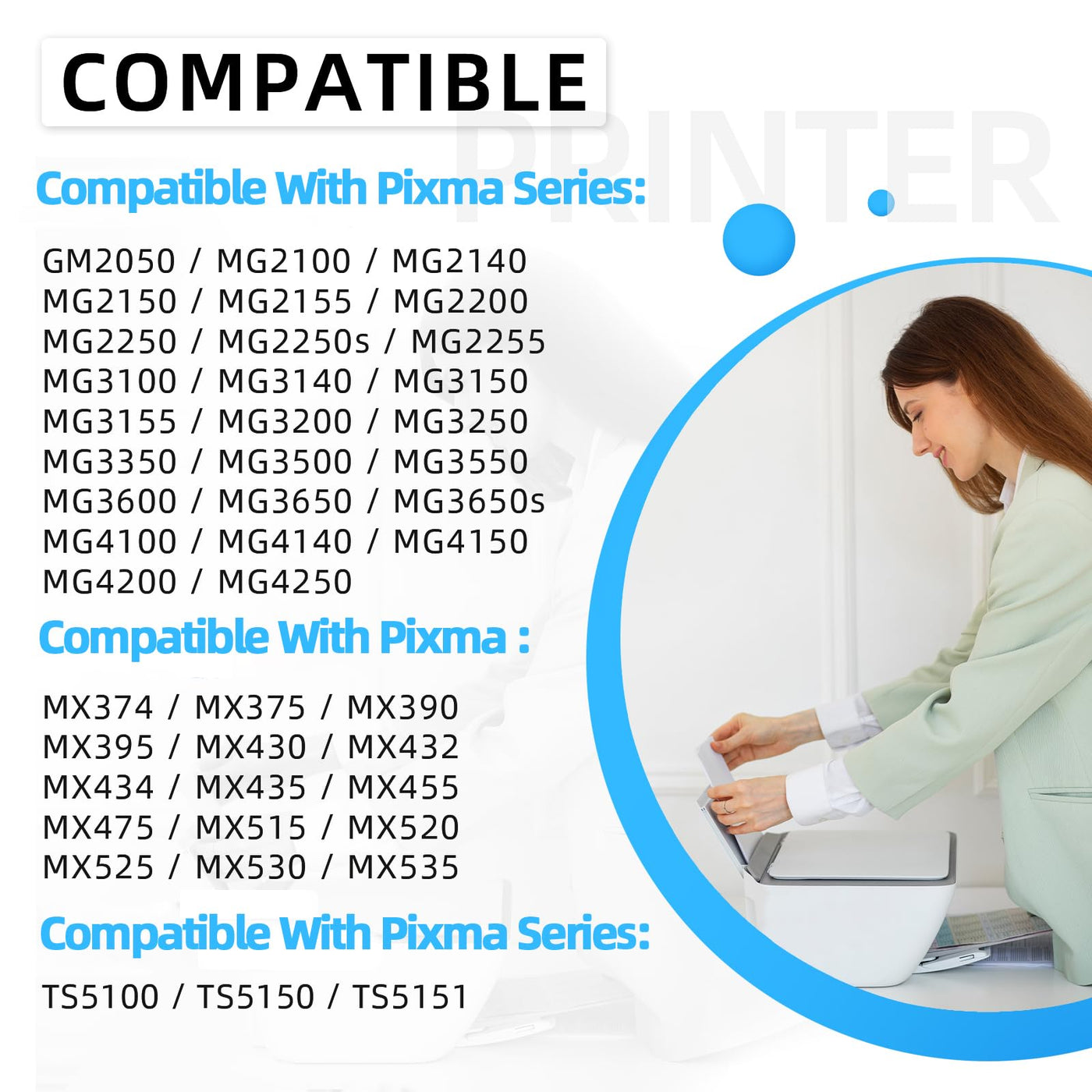 Firstoner 540XL 541XL Multipack, Druckerpatronen PG 540XL und CL 541XL Ersatz für Canon Druckerpatronen 540 541 für Pixma MG3650 MG3500 MG3650s MX395 TS5150 TS5151 (Schwarze, Farbe)