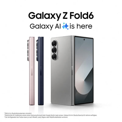 Samsung Galaxy Z Fold6 AI-Smartphone, Simlockfreies Handy ohne Vertrag, 512 GB Speicher, Lange Akkulaufzeit, Silver Shadow + Buds3 Pro Kabellose Bluetooth-Kopfhörer, Active Noise Cancelling (ANC)