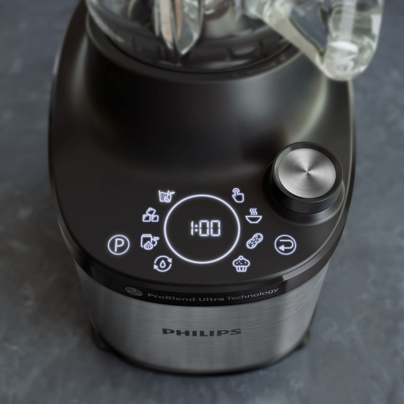 Philips Standmixer 7000 Series - 1500 Watt, 2 Liter, ProBlend Ultra Technologie, Schnellauswahlprogramme, HomeID Rezepte, Quick Clean-Funktion, 2 Tritan-Becher (HR3760/10)