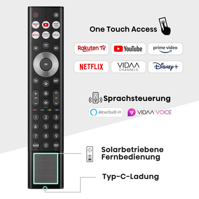 Hisense 55U7NQ 139cm (55 Zoll) Fernseher, 4K Mini LED ULED HDR Smart TV, Quantum Dot, 120Hz/ 144Hz VRR, HDMI 2.1, Game Mode Pro, Dolby Vision IQ & Atmos, Bluetooth, Alexa Built-in, Anthrazit, [2024]