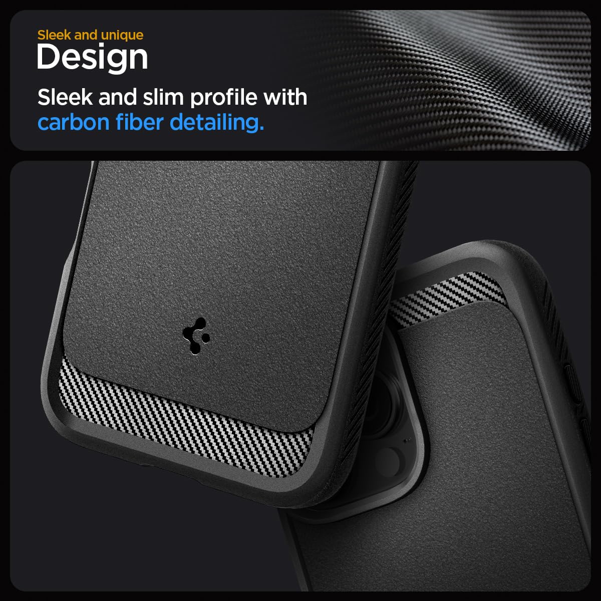 Spigen Rugged Armor MagFit Hülle für iPhone 16 Pro, Kompatibel mit MagSafe Zubehör -Matte Black