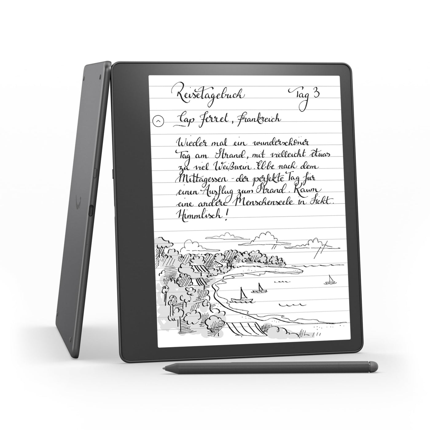 Zertifiziert und generalüberholt Kindle Scribe, der erste Kindle mit Schreibfunktion, mit 10,2-Zoll-Paperwhite-Display mit 300 ppi, mit Premium-Eingabestift | 64 GB