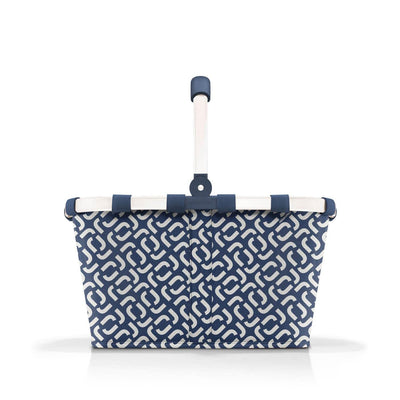 reisenthel carrybag in Signature Navy – Stabiler Einkaufskorb mit viel Stauraum und praktischer Innentasche – Elegantes und wasserabweisendes Design