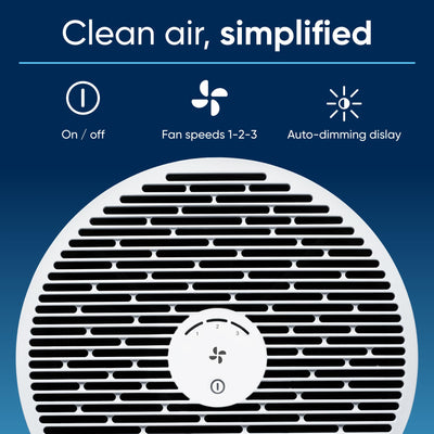 BLUEAIR Mini Air Purifier, kompakter Luftwäscher, entfernt 99,97 % Staub, Pollen und Rauch, leise und tragbar für Schlafzimmer und Büro, Blue Pure Mini Max Luftreiniger