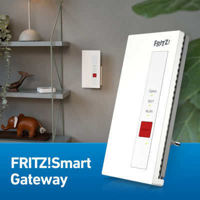 AVM FRITZ!Smart Gateway: Einfache Anbindung von Zigbee- und DECT-ULE-Smart-Home-Geräten, Matter-Bridge-Funktion, Erweiterung der Geräteanzahl im Smart Home und stabile Verbindung über WLAN/LAN