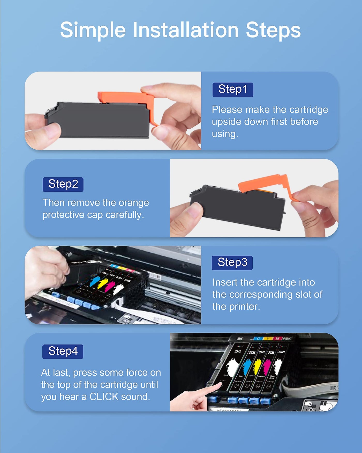 GPC IMAGE Kompatible Tintenpatrone als Ersatz für Epson 33XL für Expression Premium XP-540 XP-530 XP-830 XP-7100 XP-900 XP-640 XP-630 XP-635 XP-645(Schwarz Foto Schwarz Cyan Magenta Gelb, 15er-Pack)