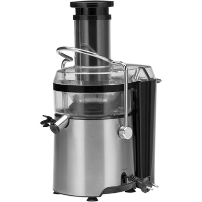 WMF Kult X Entsafter elektrisch Obst Gemüse aus Edelstahl, 500W, Saftmaschine, Slow Juicer für große Fruchtstücke, Saftkrug 1,2l, Schaumfilter, 2 Geschwindigkeitsstufen, edelstahl matt