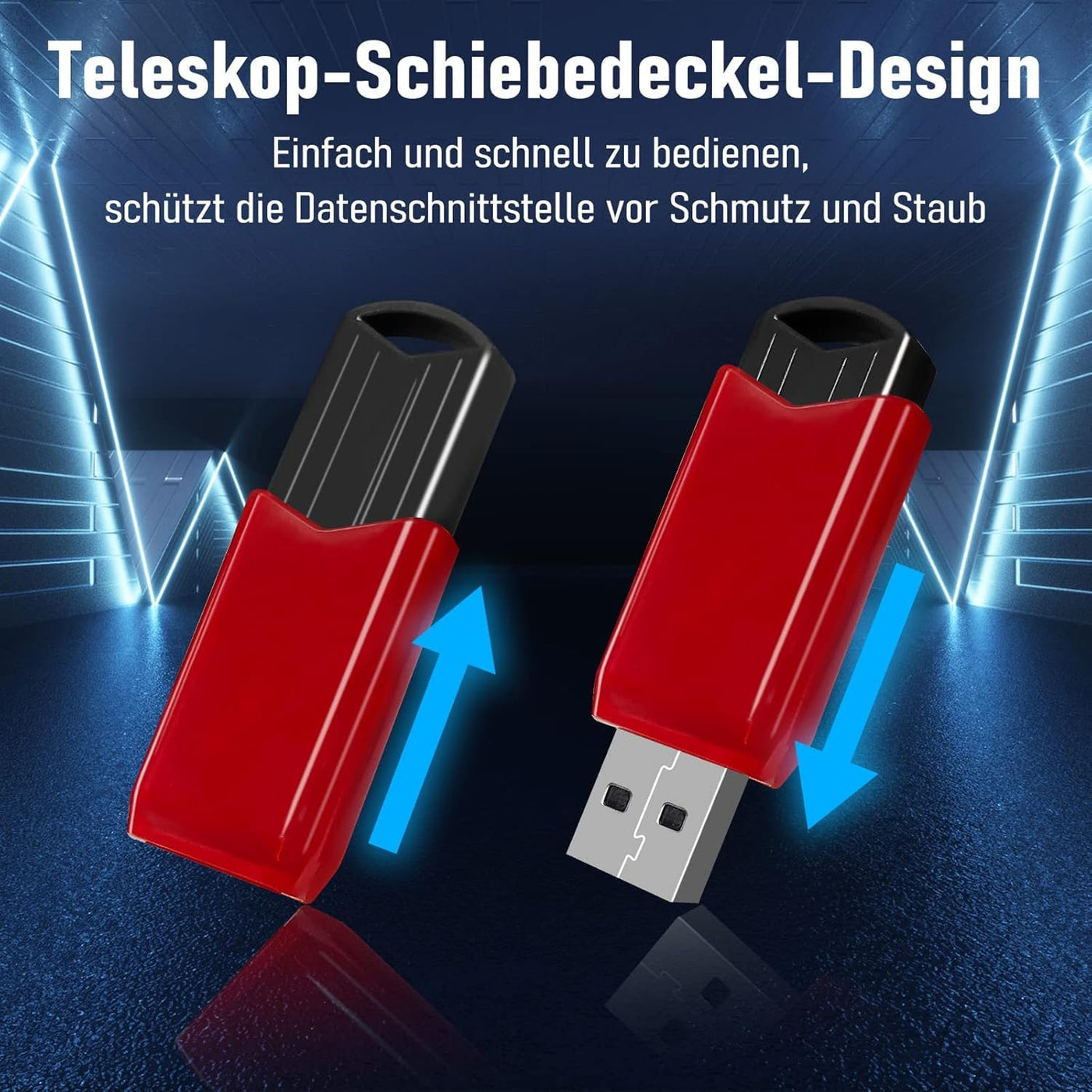 EASTBULL USB Stick 8GB USB 2.0 10 Stück Mehrfarbig Memory Stick USB Sticks Datenspeicherung