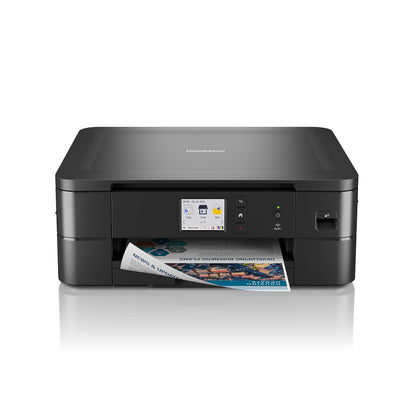 Brother DCP-J1140DW 3-in-1 Farbtintenstrahl-Multifunktionsgerät (Drucker, Scanner, Kopierer), Schwarz, 400 x 151 x 343 mm