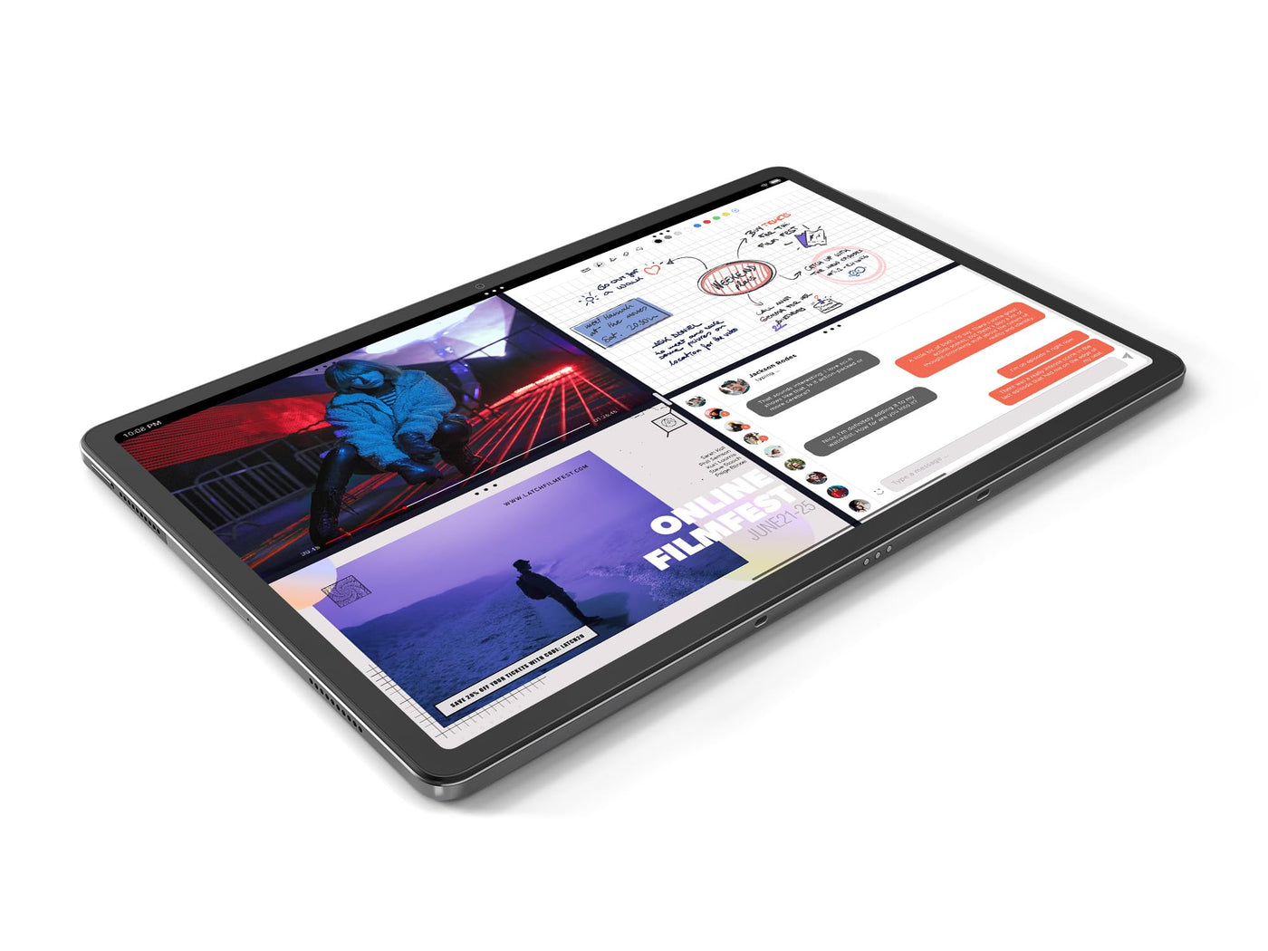 Lenovo Tab P12 Tablet | 12,7'' 3K Touch Display | MediaTek Dimensity 7050 | 8GB RAM | 128GB Speicher | Android 13 | Oat | inkl. Lenovo Tab Pen Plus