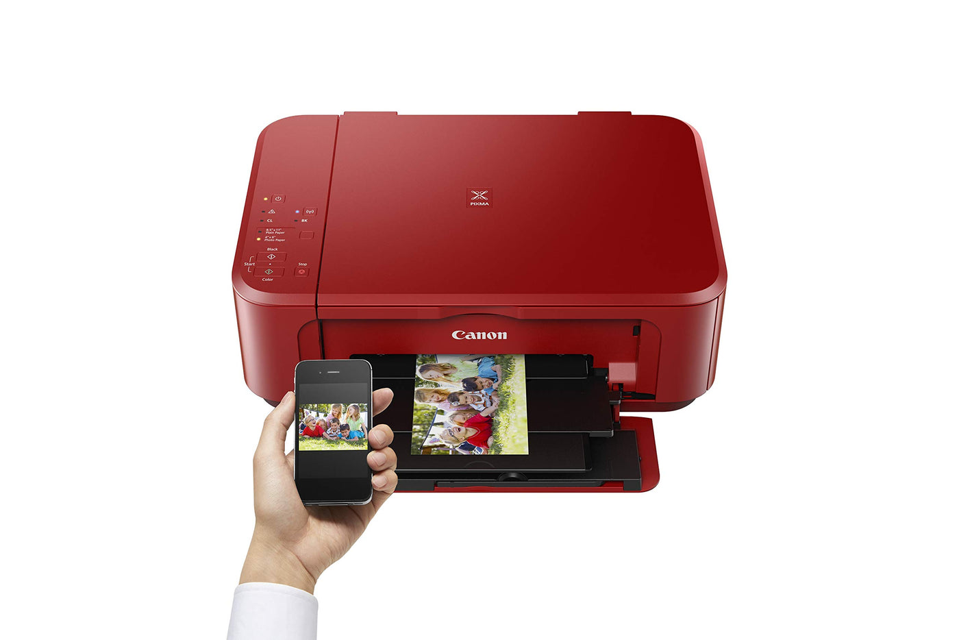 Canon PIXMA MG3650S Farbtintenstrahldrucker (Drucken, Scannen, Kopieren, WLAN, Apple AirPrint, automatischer Duplexdruck) Rot