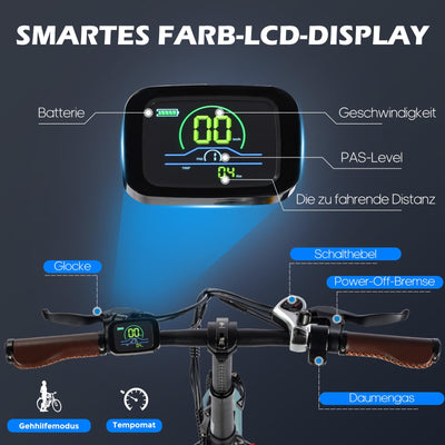 Fafrees F20 PRO E-Bike Klapprad Elektrofahrrad 20 Zoll Faltbares, 250W Motor 36V 18AH Akku, 20 * 3,0 Zoll Mountainbike Citybike Maximales Drehmoment 40 Nm