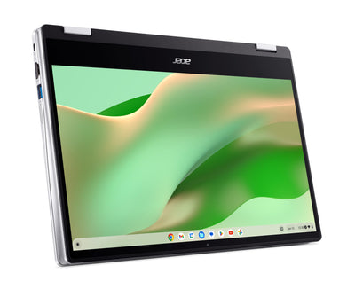 Acer Chromebook Spin 314 (CP314-1HN-C02L) Laptop | 14" FHD Touch-Display | Intel Celeron N4500 | 4 GB RAM | 64 GB eMMC | Intel UHD Graphics | Google ChromeOS | Silber