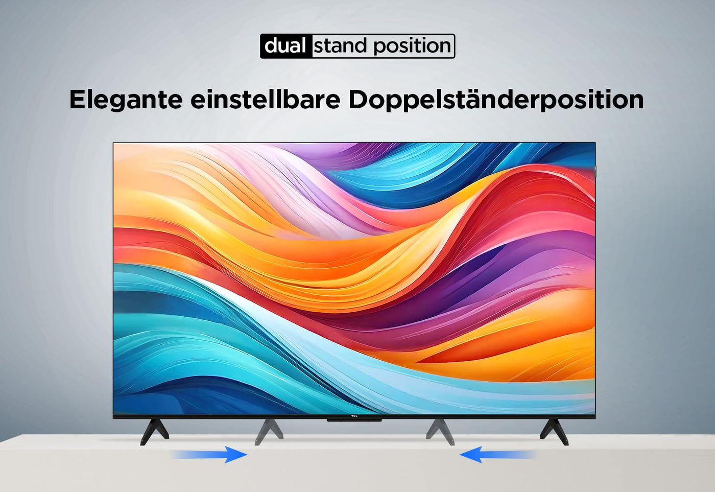 TCL 55T7B 55-Zoll QLED Pro Fernseher, 4K Ultra HD, HDR Pro, Smart TV Unterstützt von Google TV (Dolby & Atmos, Motion Clarity, Freihändige Sprachsteuerung, Kompatibel mit Google Assistant & Alexa)