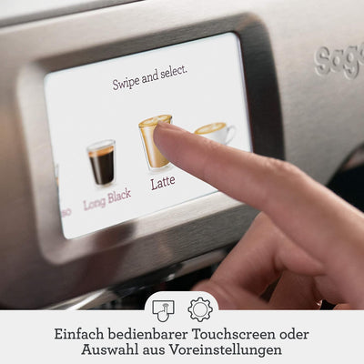 Sage - The Barista Touch - Kaffeevollautomat mit automatischem Milchaufschäumer - Gebürsteter Edelstahl