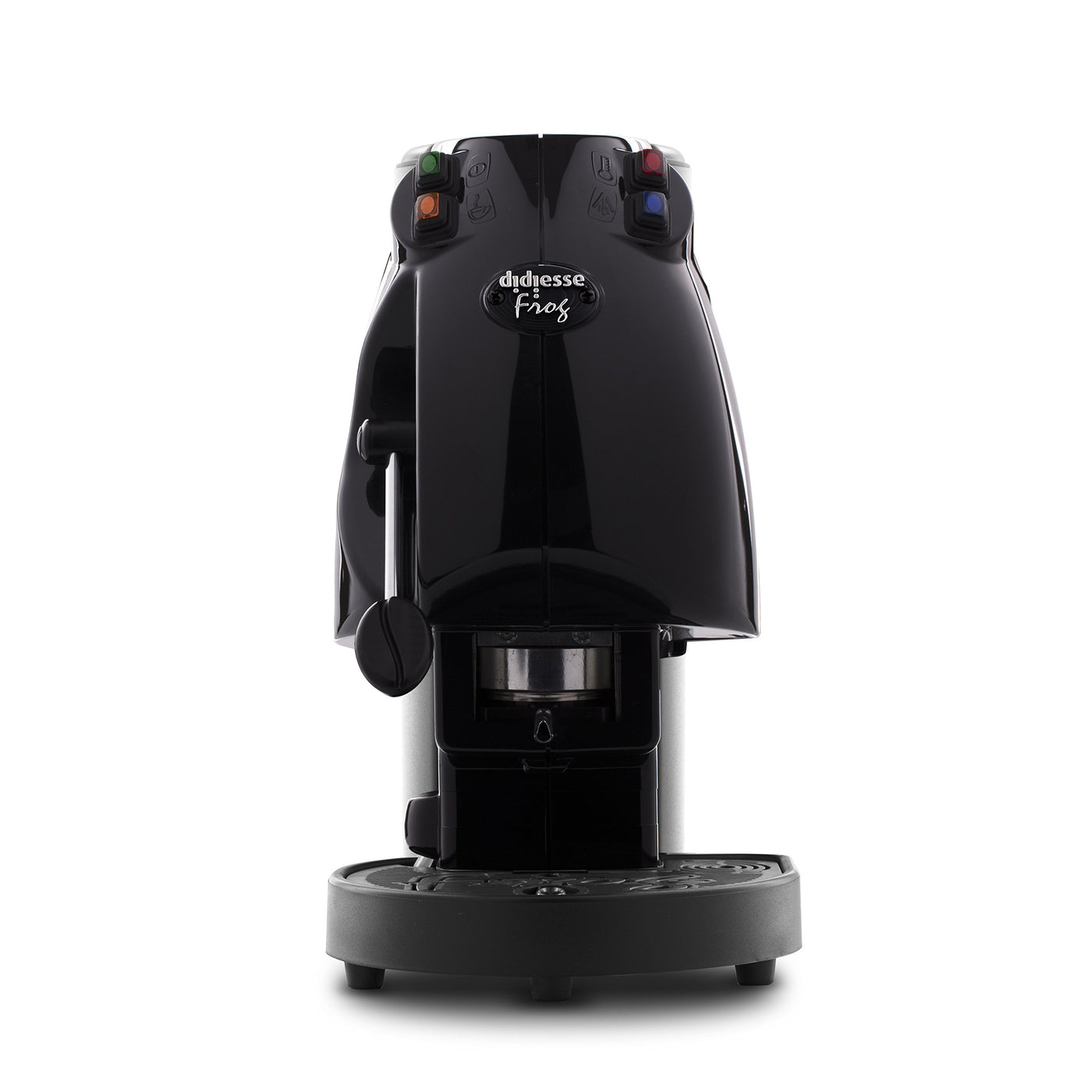 Didiesse Frog Revolution Kaffeemaschine für Waffeln mit einem Durchmesser von 38/44 mm, 650 W, 1 Tasse, Schwarz glänzend