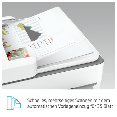 HP ENVY 6420e Multifunktionsdrucker, 20€ Cashback, 3 Monate gratis drucken mit HP Instant Ink inklusive, HP+, Drucker, Kopierer, Scanner, Mobiler Faxversand, WLAN, Automatischer Dokumenteneinzug