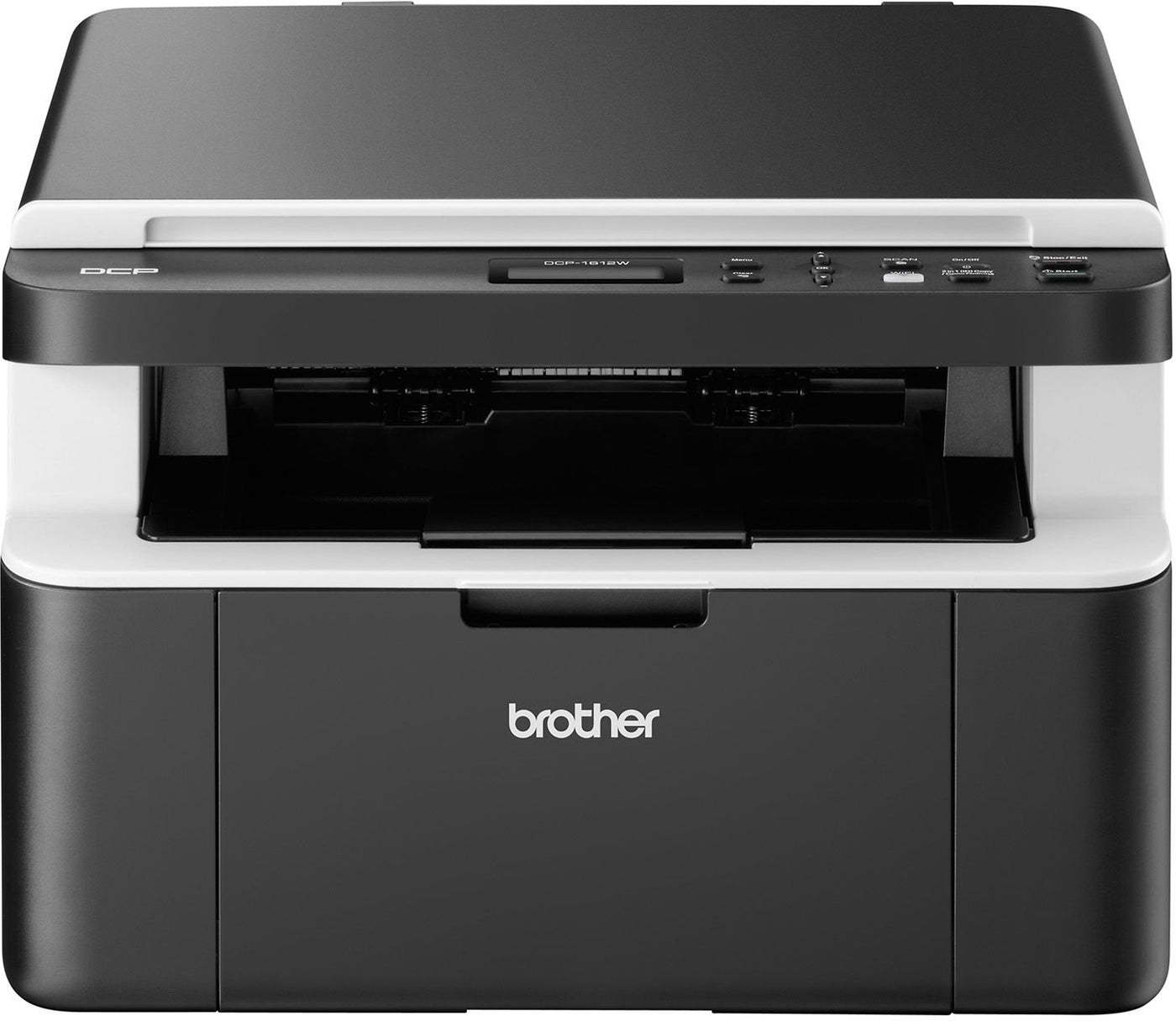 Brother DCP-1612W, Monochrom , Kompaktes 3-in-1 Multifunktionsgerät (Laserdrucker, digitaler Kopierer, Farbscanner, 2.400 x 600 dpi, USB 2.0, WLAN) dunkelgrau