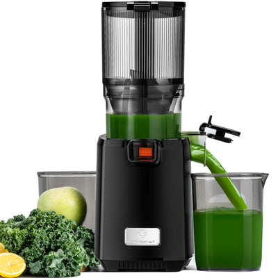 LINKChef Entsafter Slow Juicer, 130MM Öffnung und 1,8L Entsafter für Ganze Gemüse und Obst, Juicer Machine Testsieger mit Umkehrfunktion, Einfache Installation, Leicht zu Reinigen, 100% BPA Frei, 250W