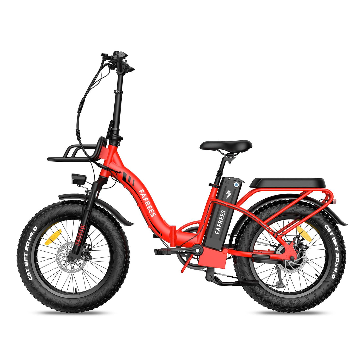 Fafrees F20 Max Klapprad Elektrofahrräder, Elektrofahrrad für Damen und Herren, 20 Zoll E-Fahrrad mit Abnehmbarer 48V22.5Ah Akku, 25km/h, Max Reichweite 120 km, Rot