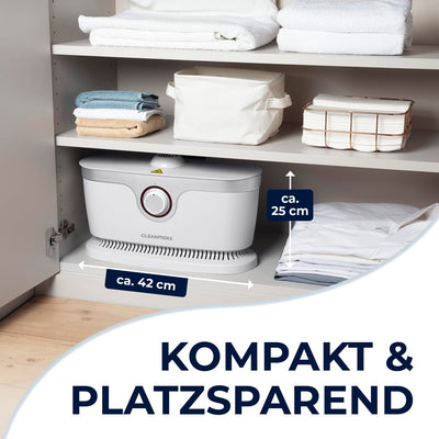 CLEANmaxx automatischer Hemdenbügler | Bügler für Hemden, Blusen & Hosen, schonender als Wäschetrockner und Bügeleisen | Trocknen und in Minuten knitterfrei [weiss]