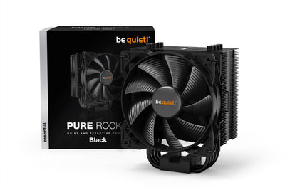 be quiet! Pure Rock 2 Black, CPU Kühler, 150W TDP, Pure Wings 2 120mm PWM, 4 6mm Heatpipes, asymmetrisches Design, Single Tower