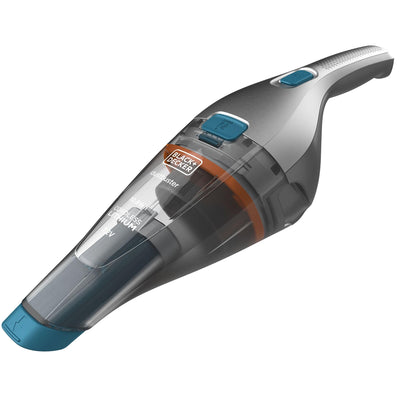 Black+Decker Handstaubsauger Akku Dustbuster (beutellos - 7,2V Kabelloser + beutelloser Staubsauger mit Fugendüse, Polsterbürste und Ladestation mit Wandhalterung NVC215WA, Kobaldblau, 385 ml