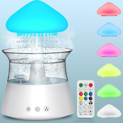 Diffuserlove Regen Wolken luftbefeuchter Rain Cloud Humidifier mit Fernbedienung Pilz Wasser Lampe Raumbefeuchter Schlafzimmer Regentropfen Luft luftbefeuchter Schlafzimmer Air Humidifier