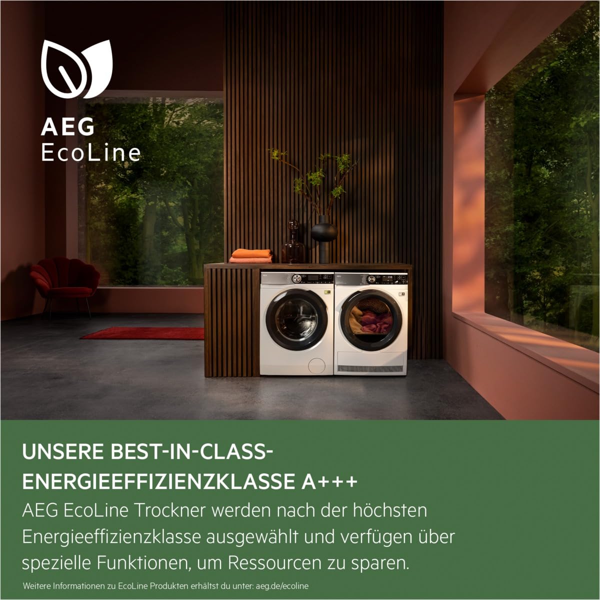 AEG Wärmepumpentrockner 8 kg – Serie 8000 AbsoluteCare Wolle- und Seidetrocknung – Testsieger der Stiftung Warentest – A+++ – Energiesparend – Trommelbeleuchtung – Knitterschutz – TR8AMZ68