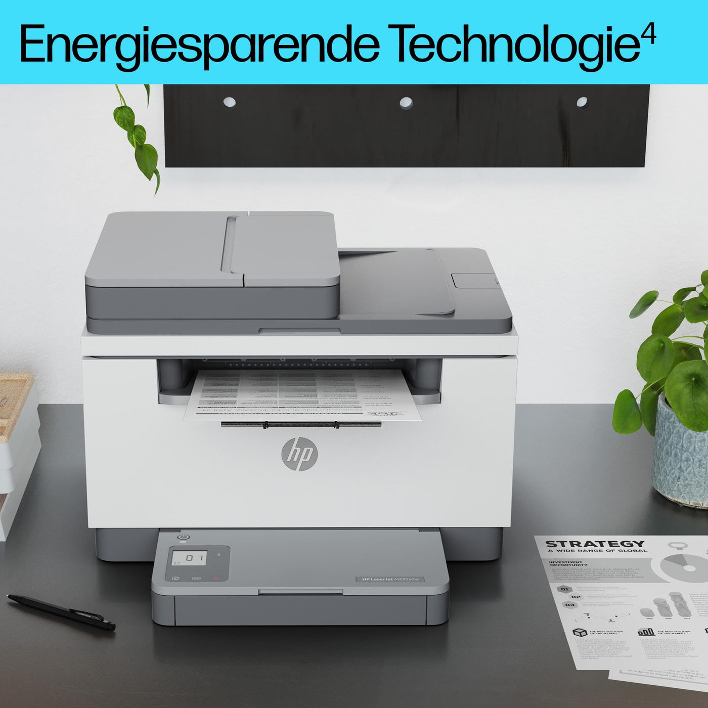 HP LaserJet MFP M235sdw Multifunktions-Laserdrucker Schwarzweiß, Drucken, Kopieren, Scannen, Automat.beidseitiger Druck, Dual-Band Wi-Fi, USB, LAN, HP Smart App, Intelligente Benutzeroberfläche