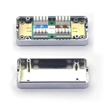 VCE LSA Verbindungsmodul Cat 7 und Cat 6A KabelVerbinder POE Geschirmt Connection Box für Netzwerkkabel Verlegekabel mit Drahtschneider 3 Stück