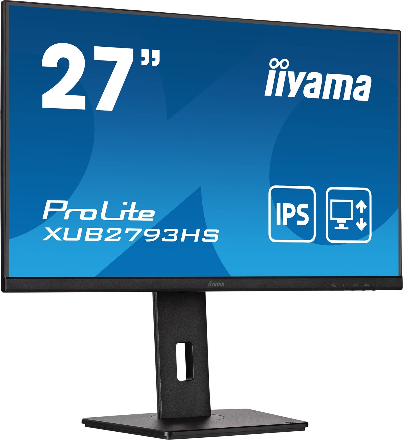 iiyama Prolite XUB2793HS-B6 68,6cm 27" IPS LED-Monitor Full-HD 100Hz HDMI DP Höhenverstellung Pivot FreeSync Slim-Line schwarz