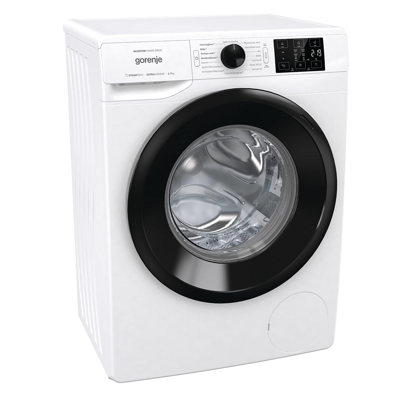 Gorenje WPAM74SA1T Waschmaschine mit Dampffunktion/Slim/ConnectLife / 7Kg / 1400 U/min/15 Programme/Totaler AquaStop/Wave Active Trommel/ExtraHygiene/PowerWash/Schnell Waschgang/EEK: A-10%