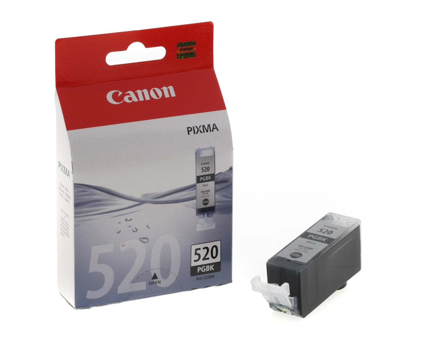 Canon Originaltinte PGI-520 BK, Größe Standard, Schwarz, Recyclebare Verpackung