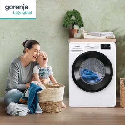 Gorenje WPAM84A1T Waschmachine mit Dampffunktion/ConnectLife / 8Kg / 1400 U/min / 15 Programme/Totaler AquaStop/Wave Active Trommel/ExtraHygiene/PowerWash/Schnell Waschgang/EEK: A-10%