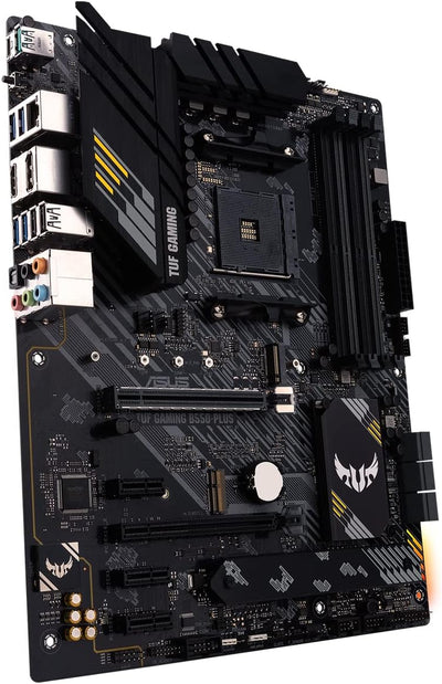 ASUS TUF Gaming B550-Plus Mainboard Sockel AM4 (ATX, Ryzen, PCIe 4.0, 2x M.2, 2Gbit/s Ethernet, SATA 6Gbit/s, USB 3.2 Gen 2 Typ-A/C, Aura Sync)