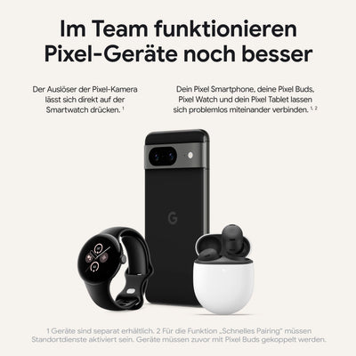 Google Pixel 8 – Android-Smartphone ohne SIM-Lock mit leistungsstarker Pixel-Kamera, 24 Stunden Akkulaufzeit und leistungsstarken Sicherheitsfunktionen – Hazel, 128GB