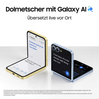 Samsung Galaxy Z Flip6 AI-Smartphone, Simlockfreies Handy ohne Vertrag, 256 GB Speicher, Mint + Buds3 Pro Kabellose Bluetooth-Kopfhörer, Active Noise Cancelling (ANC)