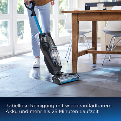 BISSELL CrossWave C6 Cordless, Kabelloser Nass Trockensauger, Saugt, Wischt & Trocknet, Kraftvolle Extraktion von Nasse & Trockene Schmutz, 3-in-1 Waschsauger, Nasssauger, Mehrflächenreinigung, 3566N