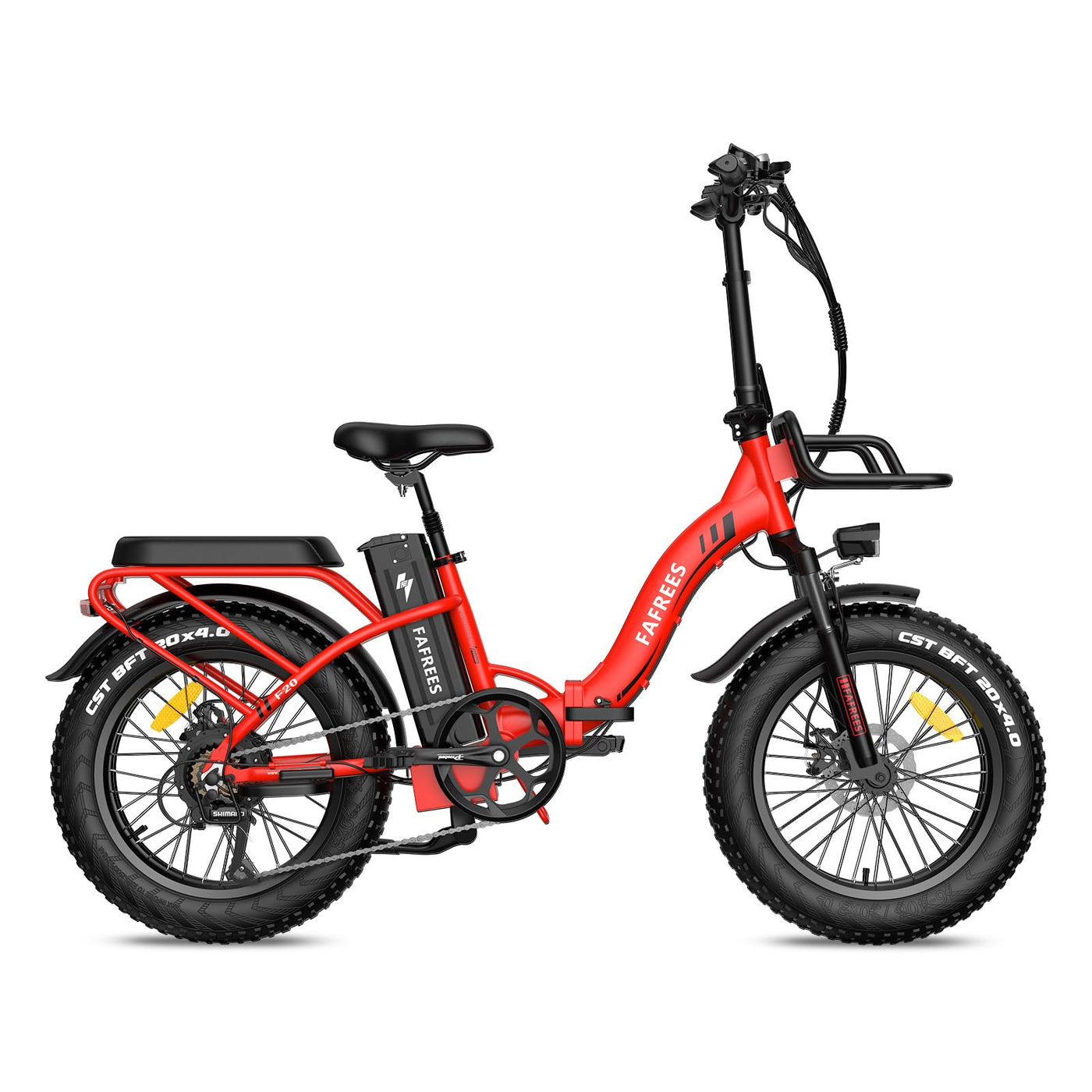 Fafrees F20 Max Klapprad Elektrofahrräder, Elektrofahrrad für Damen und Herren, 20 Zoll E-Fahrrad mit Abnehmbarer 48V22.5Ah Akku, 25km/h, Max Reichweite 120 km, Rot