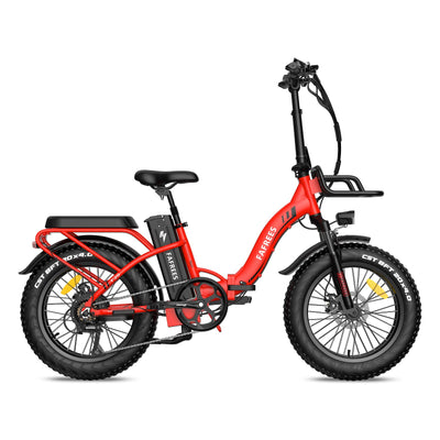 Fafrees F20 Max Klapprad Elektrofahrräder, Elektrofahrrad für Damen und Herren, 20 Zoll E-Fahrrad mit Abnehmbarer 48V22.5Ah Akku, 25km/h, Max Reichweite 120 km, Rot