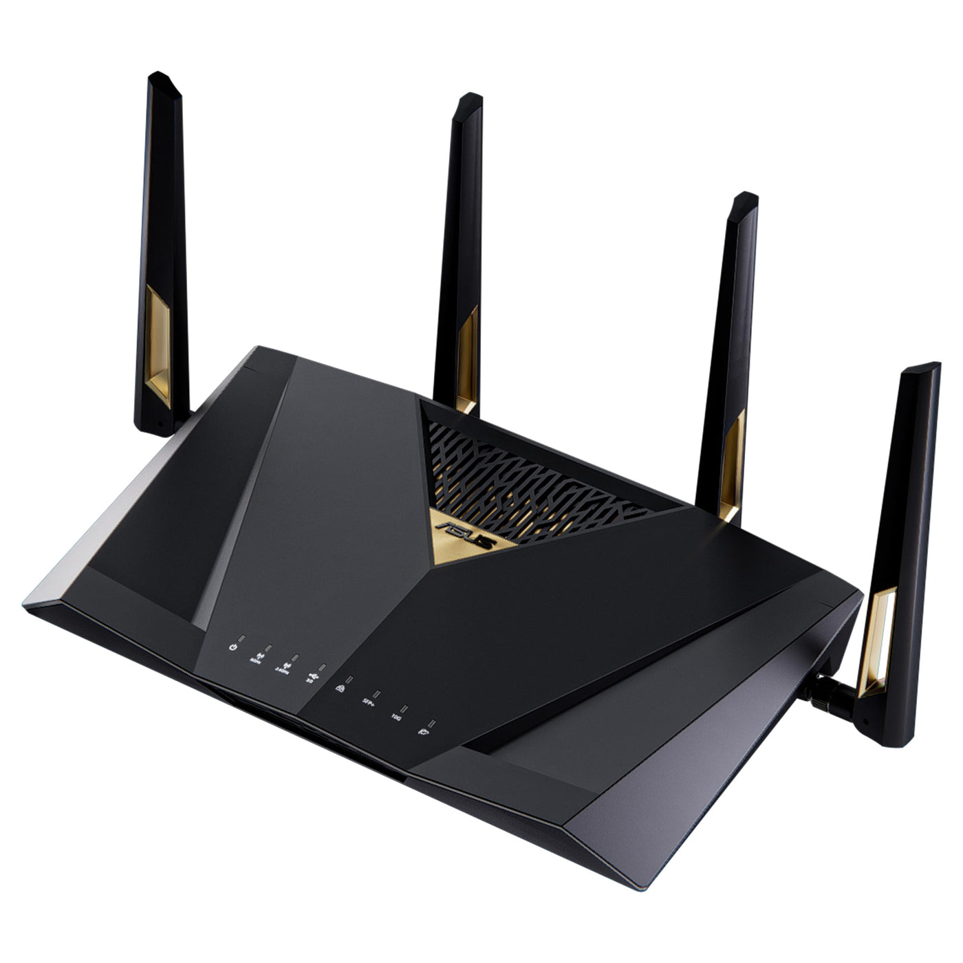 ASUS RT-BE88U Dualband WiFi 7 AiMesh Extendable Performance Dual-Band Router (WiFi 7, 4K-QAM, MLO, 2X 10G Ports, SFP+, 4X 2.5G Ports, Vier 1G Ports, bis zu 5X SSIDs, 34G WAN-LAN Kapazität, VPNs)