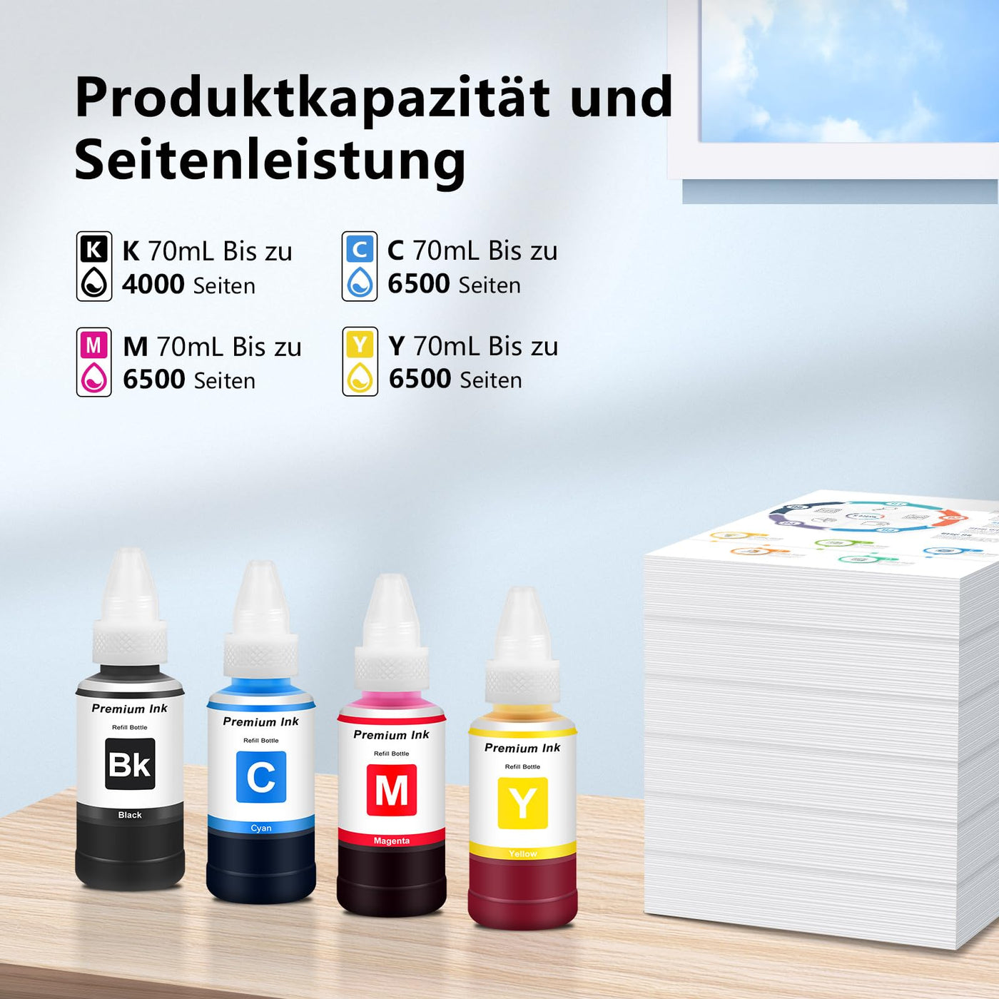 2x Tinte Schwarz T664 T6641 Kompatibel für 664 Schwarz Druckertinte 70mL, Nachfülltinte BK 664 für Drucker ET 2600 ET 2650 ET 2550 ET 4500 ET 3600 ET 2500 ET 4550 ET 14000 ET 16500 L355 L100 L110 L200